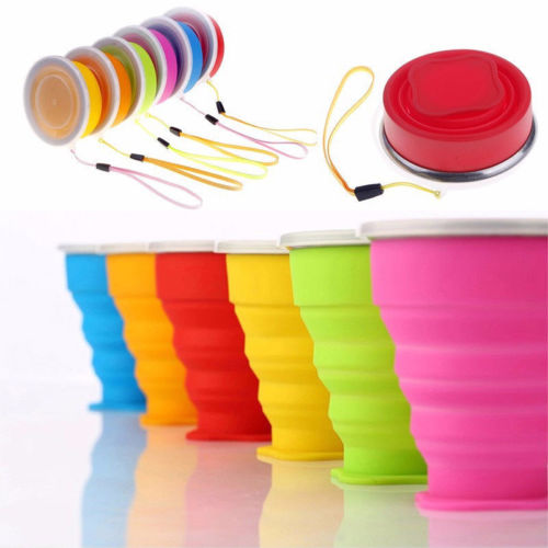Portable Travel Cup Retractable Folding Mini Silicone Bowl Telescopic Collapsible Outdoor Tool