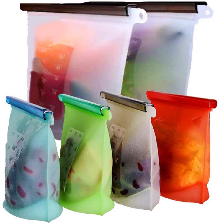 Factory Direct Food Grade Reusable Vacuum Freezer Silicone Food Storage Bags