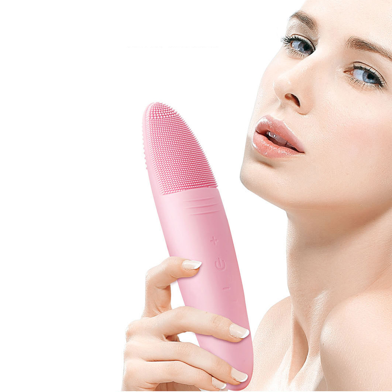 Hot Selling Eco Friendly OEM&ODM IPX7 Waterproof Electric Silicone Sonic Face Brush for Women and Men Face Washing and Massage