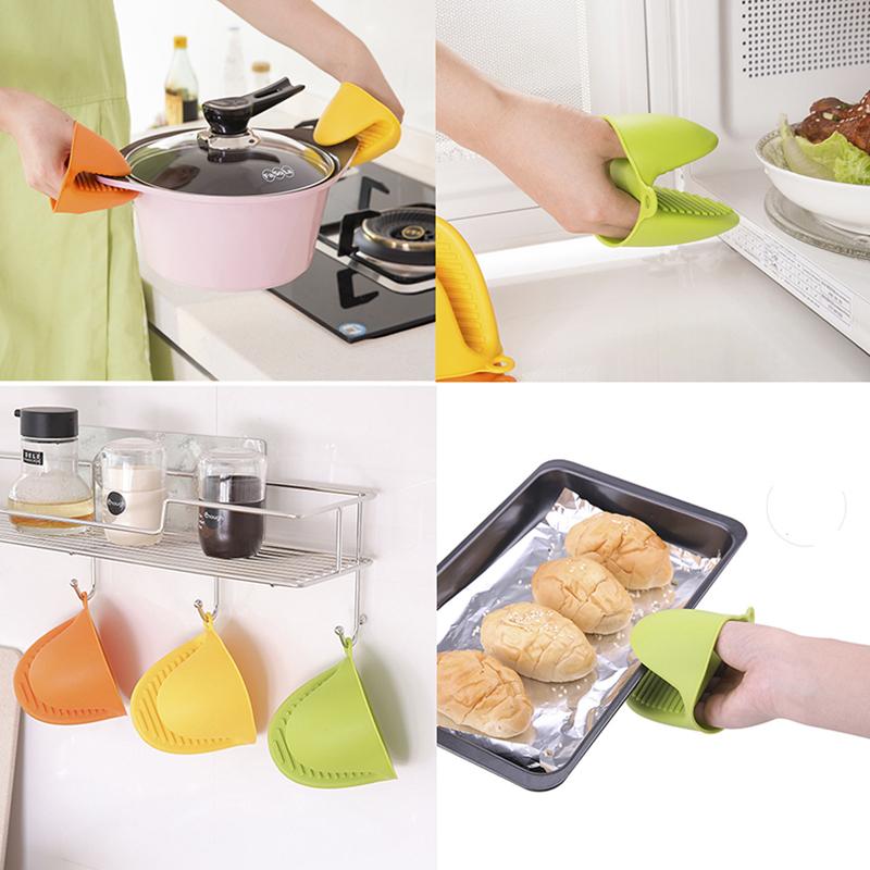 Eco Friendly Colorful Safety Heat Resistant Non Slip Kitchen Silicone Oven Mitt for Cooking and Baking