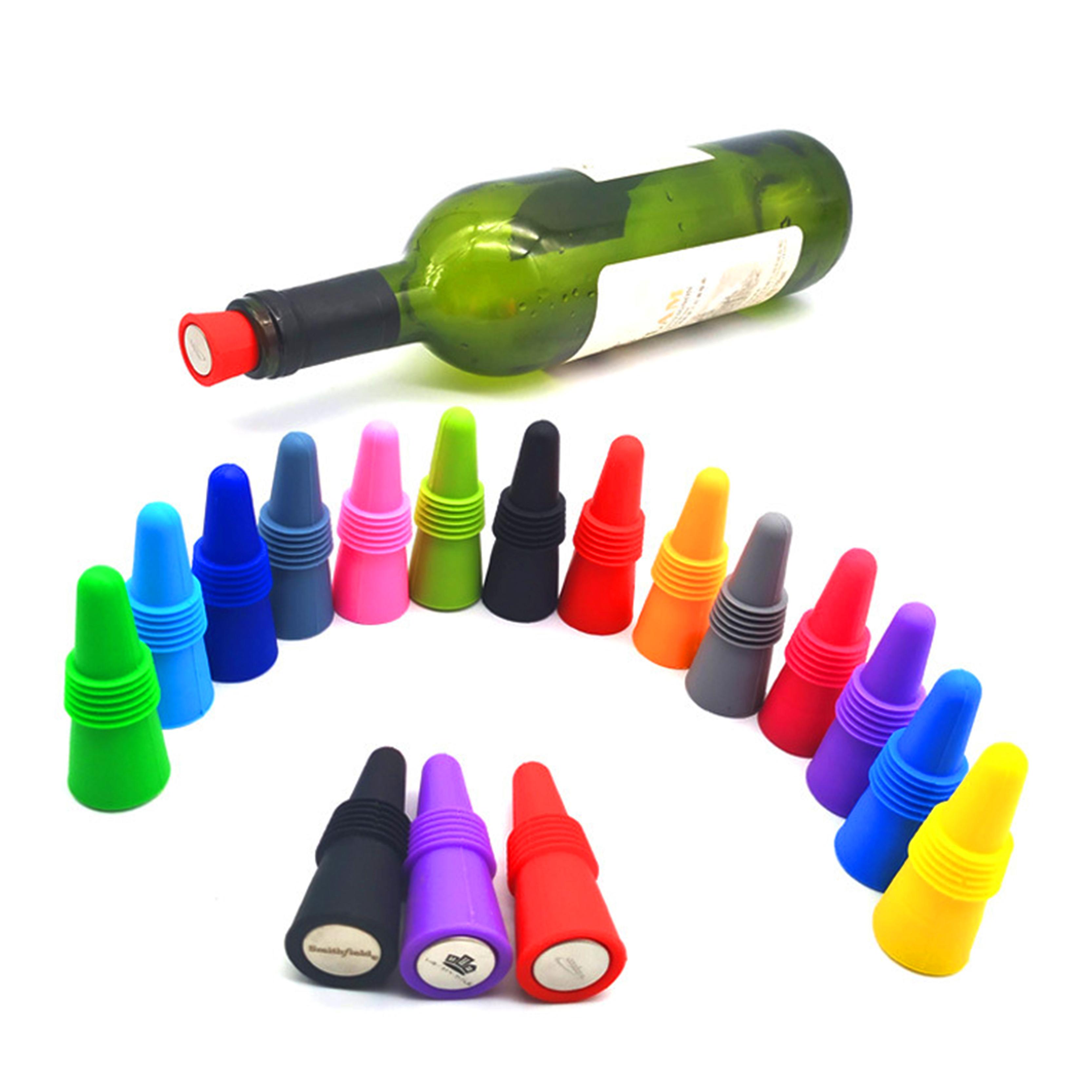 Silicone Colorful Taper Shaped Silicone Rubber Stopper Saver Wine