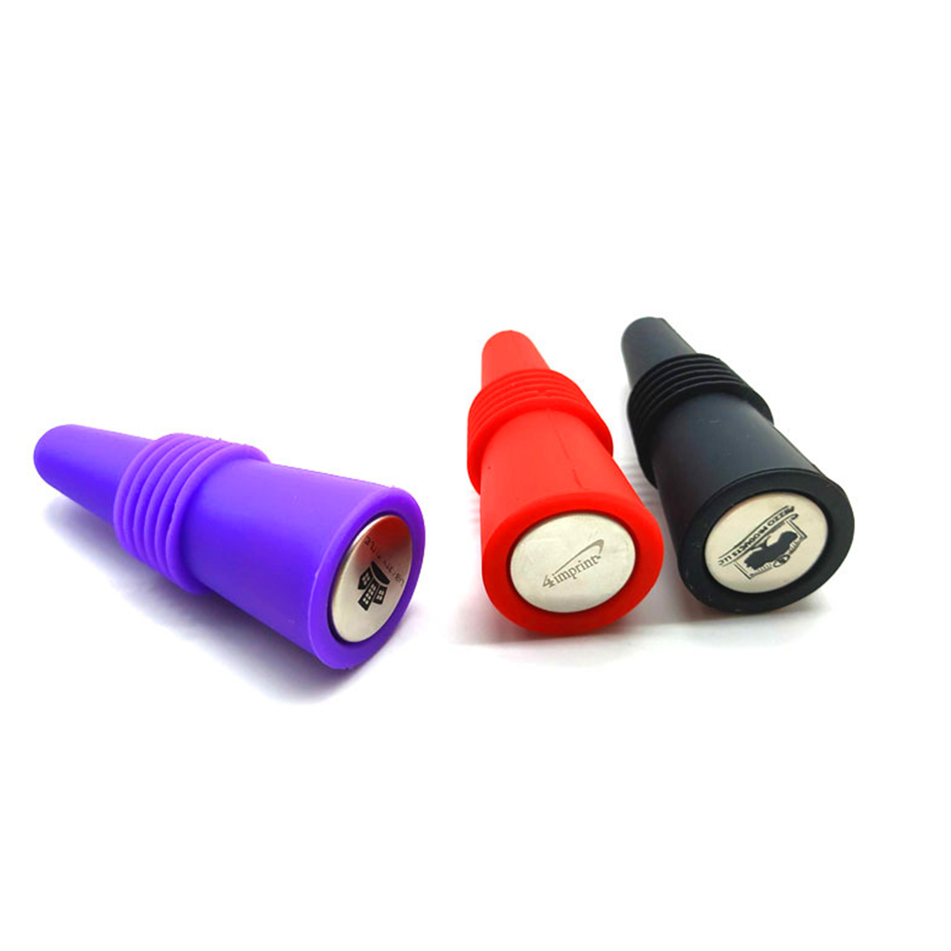 Silicone Colorful Taper Shaped Silicone Rubber Stopper Saver Wine