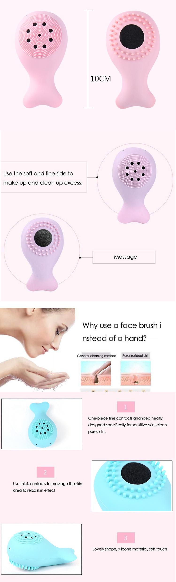 New Released Personal Care Product Super Soft Comfortable Silicone Sonic Face Skin Brush for Women and Men Facial Deep Cleansing